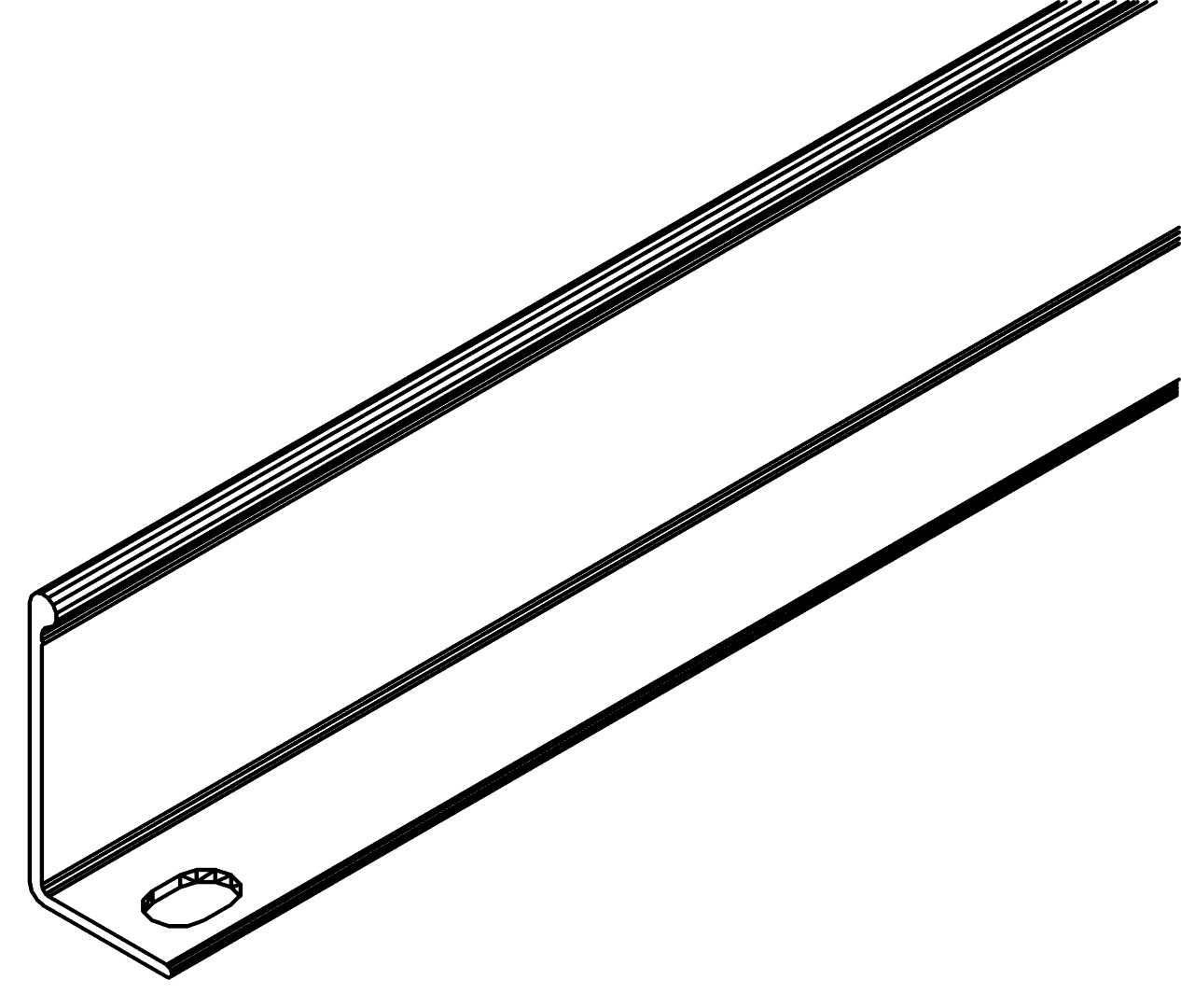 Mittelprofil, türseitig, 6005, L1797, dark grey, P, Farbe: Anthrazit