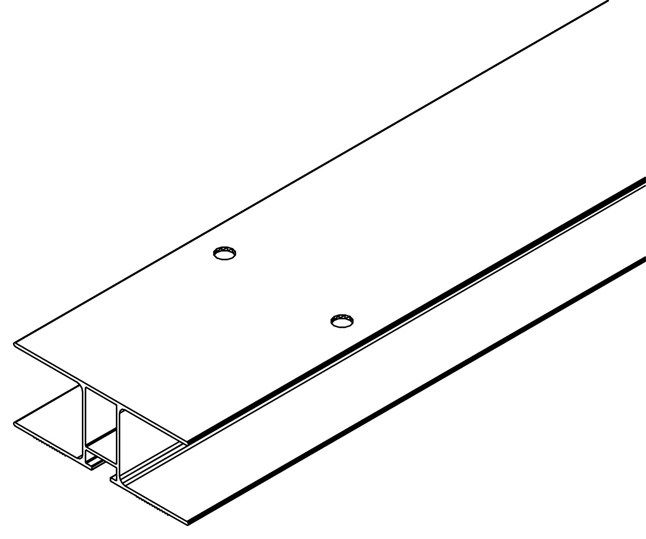 Zwischenprofil 858, 3294, L858, , Farbe: Blank