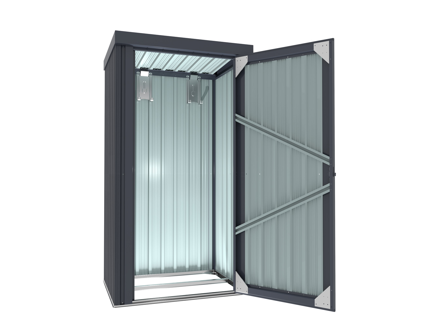 Geräteschrank Marburg, Farbe: Anthrazit matt