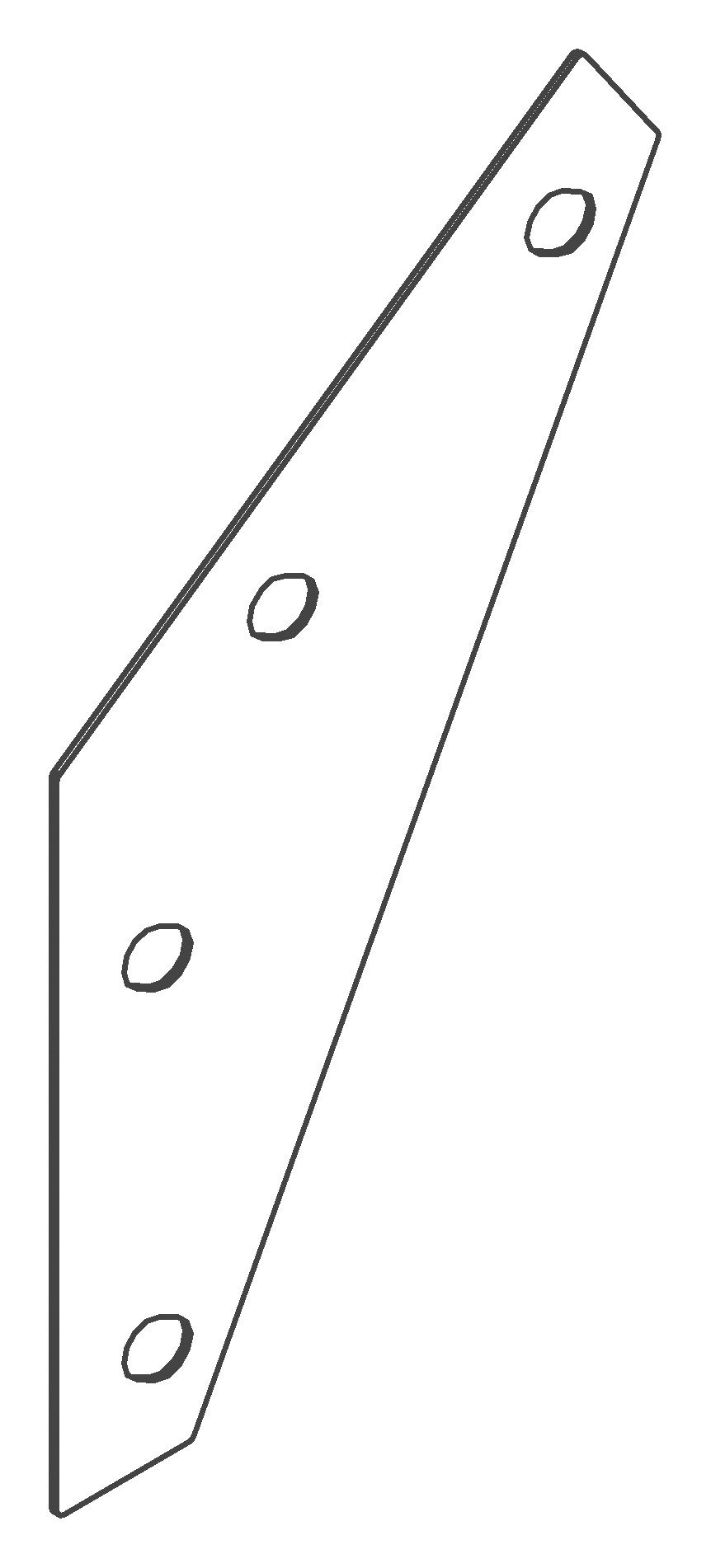 Eckblech, 1343, L0,8, black, Pantone-426C, Farbe: Schwarz