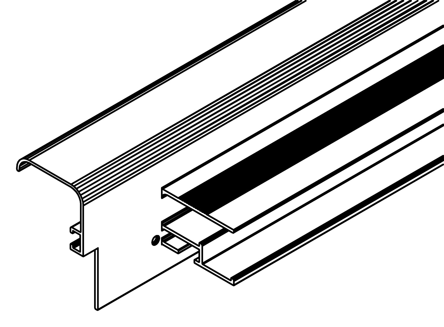 Fensterprofil, seite, 7286, L878, , Farbe: Blank
