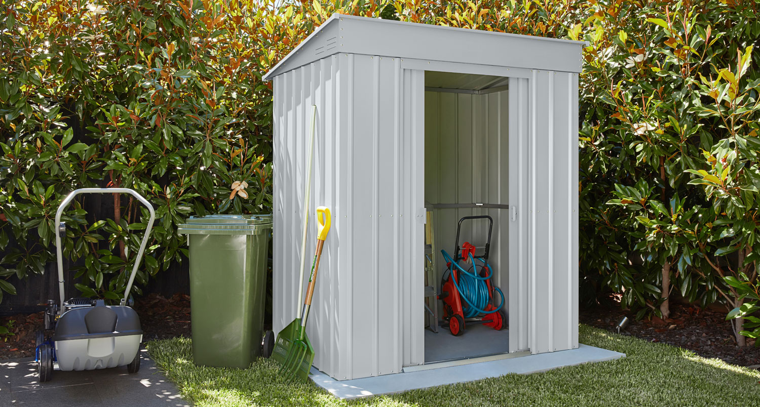 Pultdach Skillion 64, Farbe: Silber Metallic