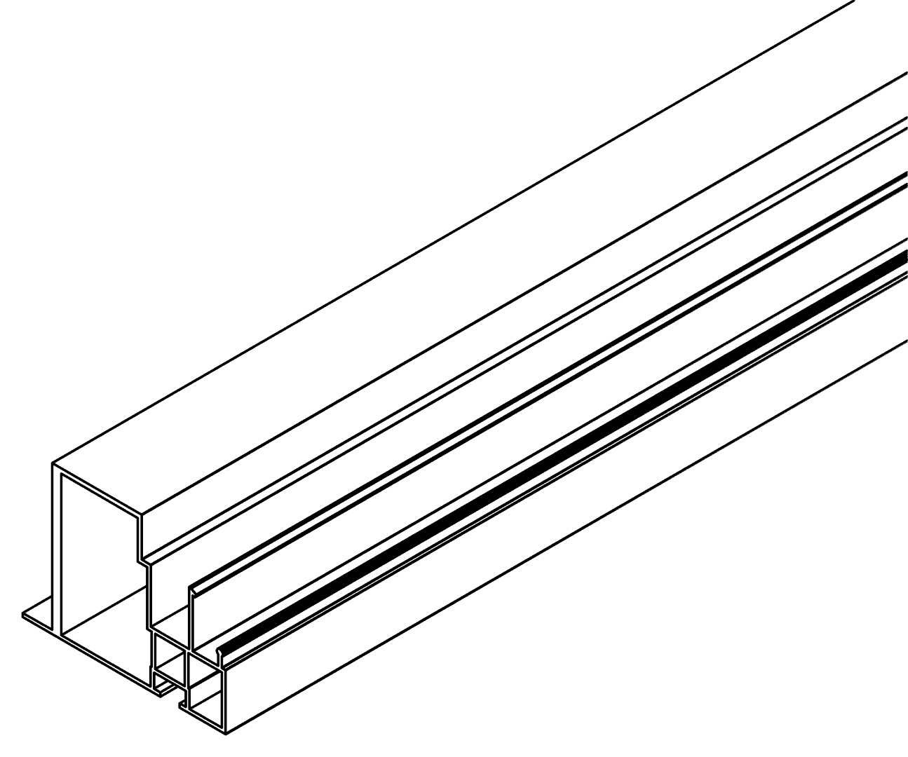 2 Tür Türzarge, li, 7139, L1775, black, Pantone-42, Farbe: Schwarz