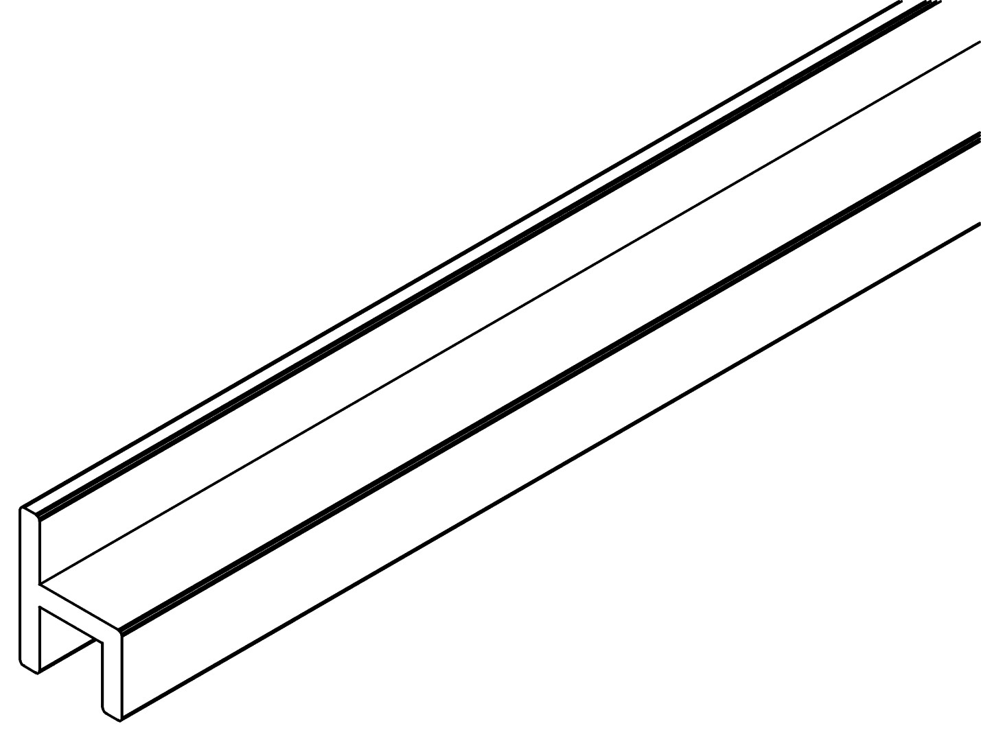 Verglasungsstreifen, 3525, L584, clear, Farbe: undefiniert