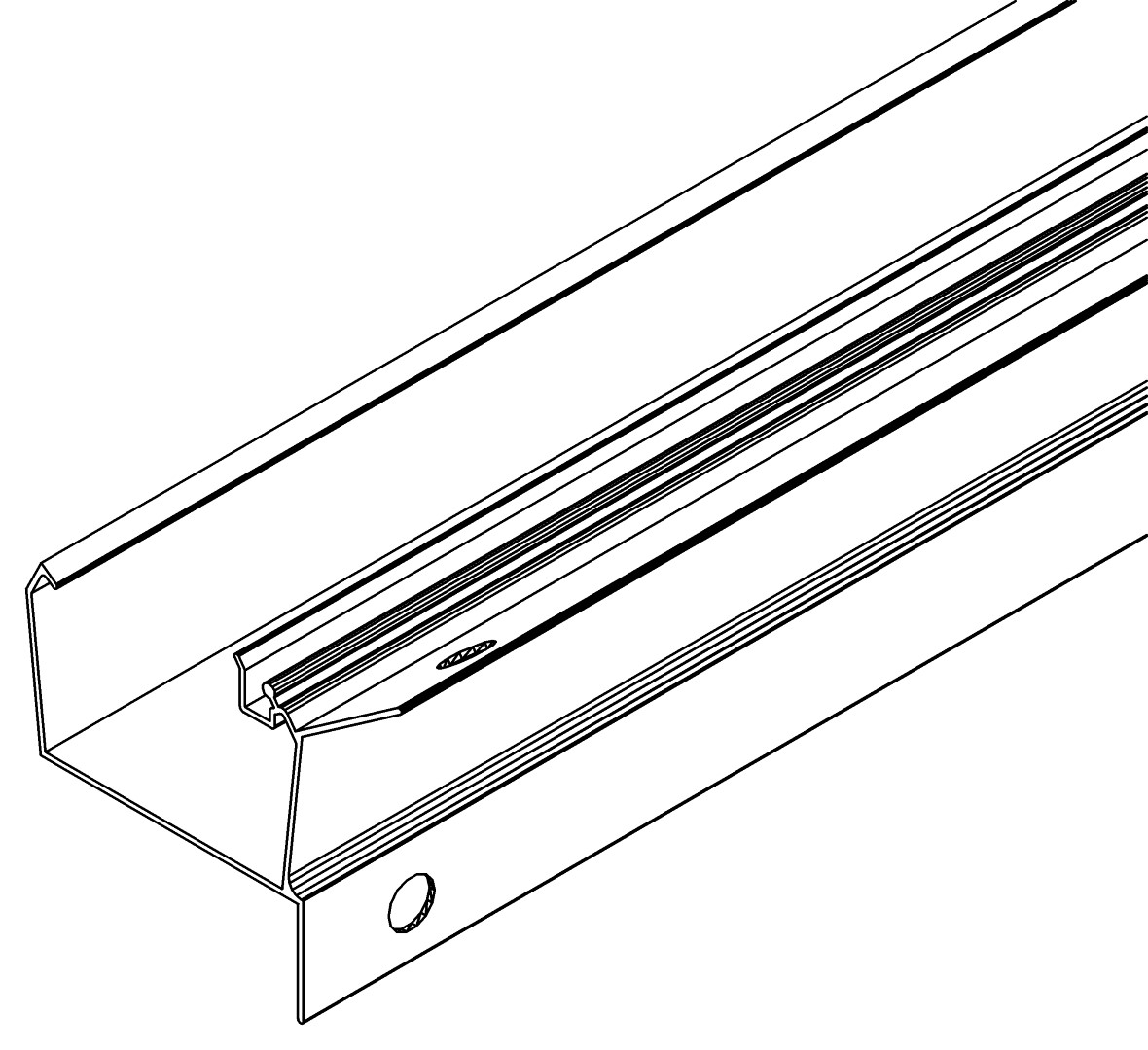 Traufe, 1124, L1242, , Farbe: Blank