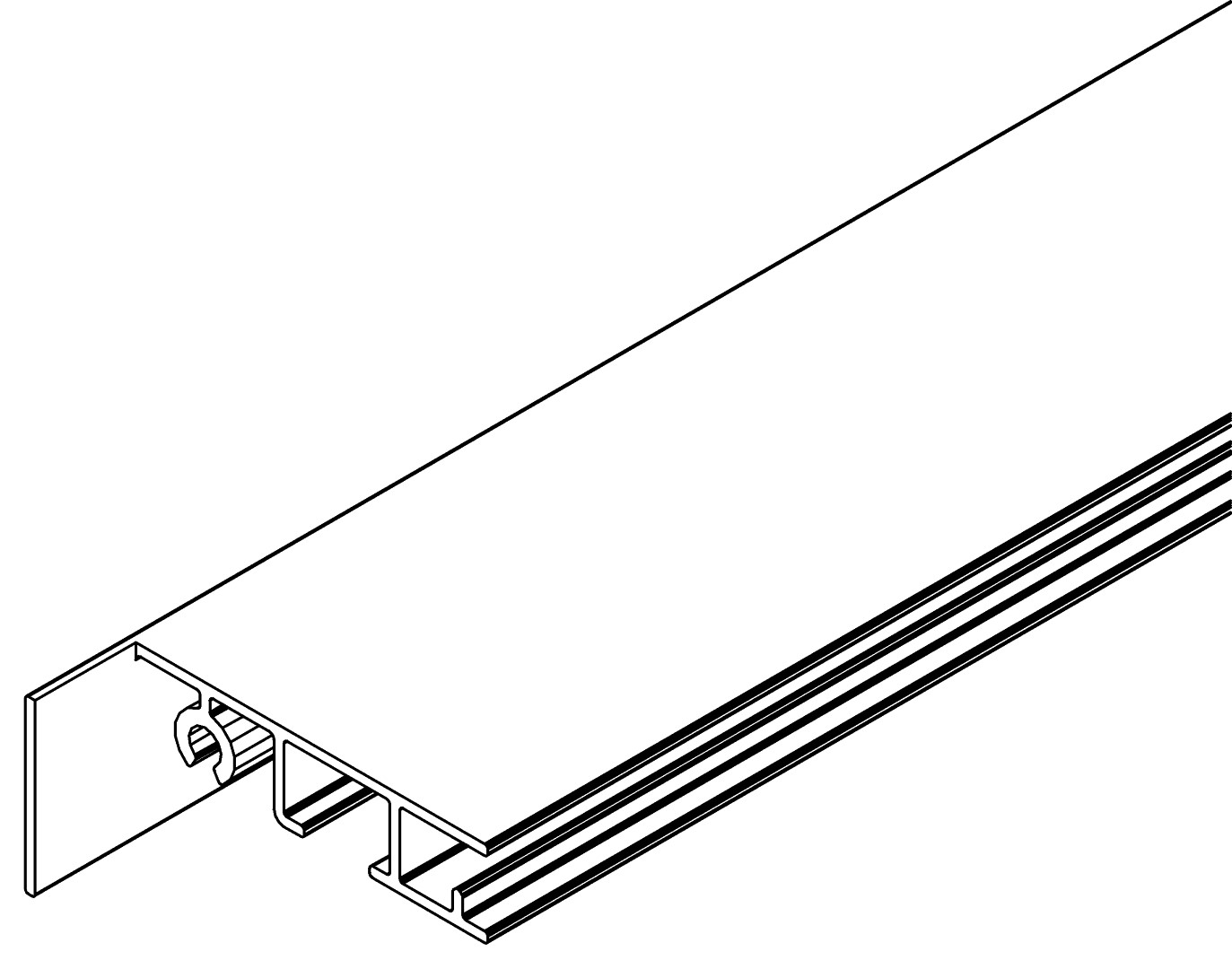 Deckelabschluss vorne, 3339, L992, , Farbe: Blank