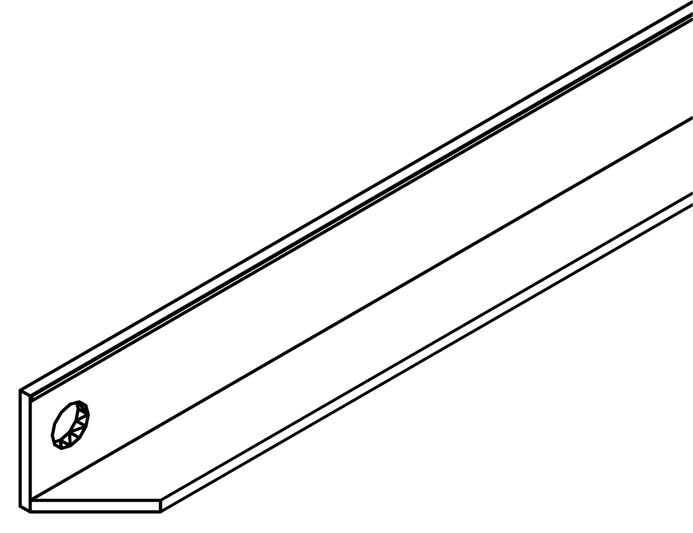 Verstärkungsprofil, 4296, L638, , Farbe: Blank
