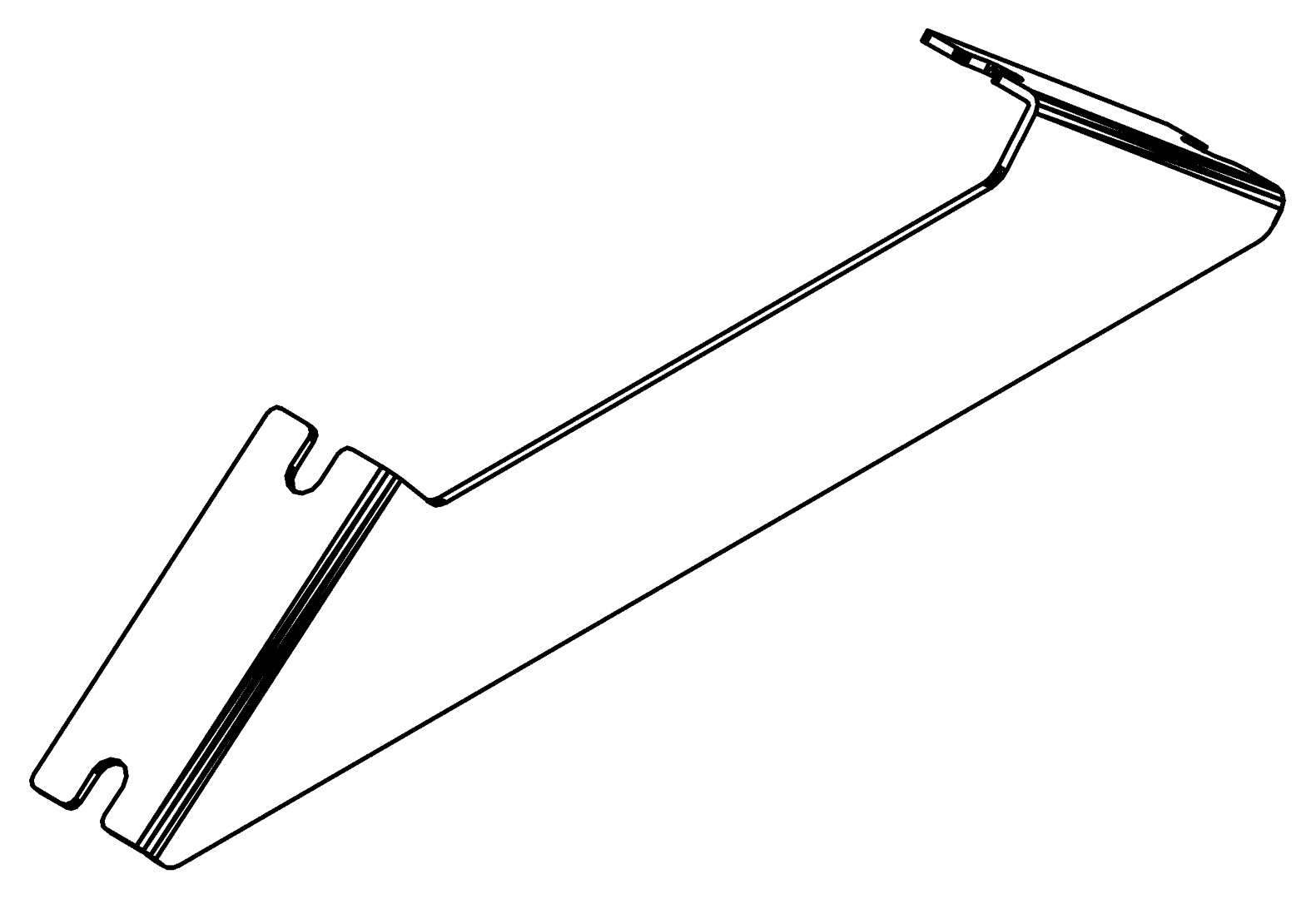 Knotenblech, 7331, L2, white, RAL 9003, Farbe: Weiß pulverbeschichtet