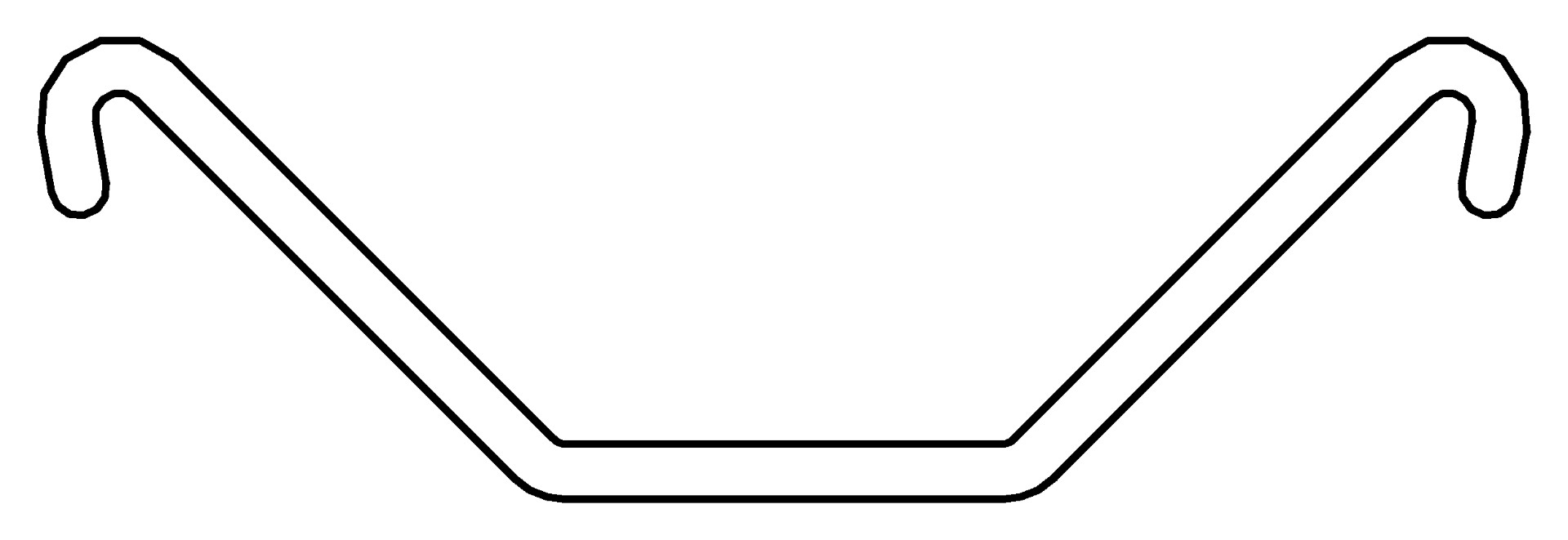 Fallrohrklammerverbinder, 1409, L20, white, RAL 90, Farbe: Weiß pulverbeschichtet