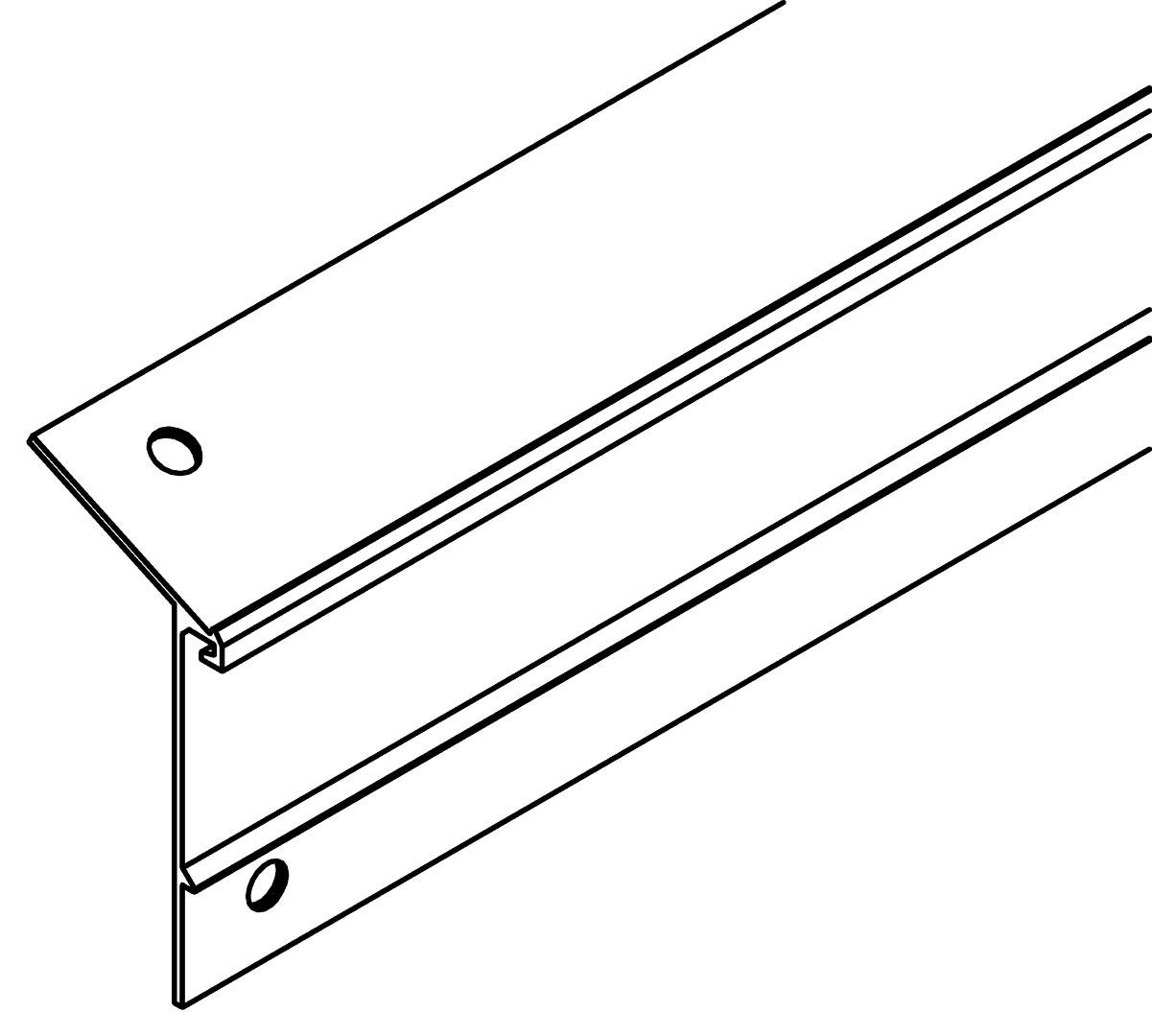 Traufenwinkel 2, links, 7476, L1519,5, , Farbe: Blank