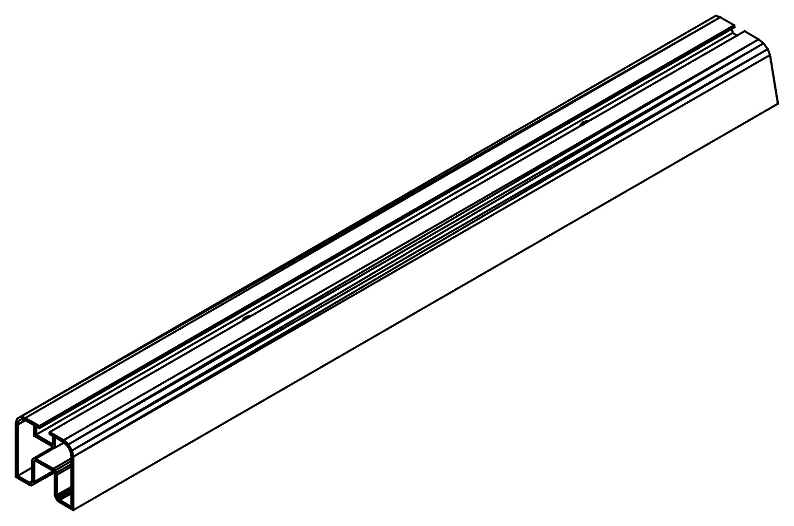 Verstärkungsprofil, 7459, L441, white, RAL 9003, Farbe: Weiß pulverbeschichtet