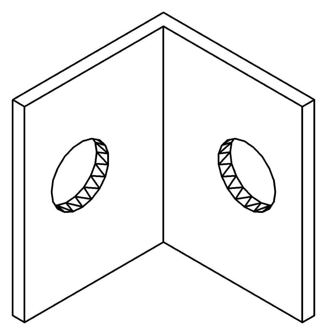 Türführungsverbinder, 2257, L23,5, dark grey, Pant, Farbe: Anthrazit