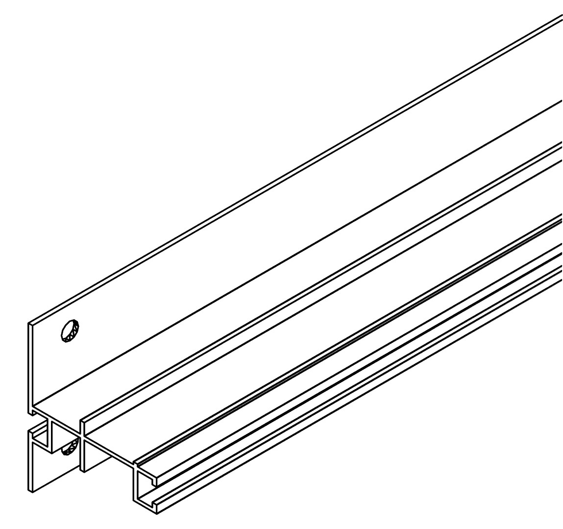 Traufenzwischenprofil R, 7322, L2537,7, white, RAL, Farbe: Weiß pulverbeschichtet