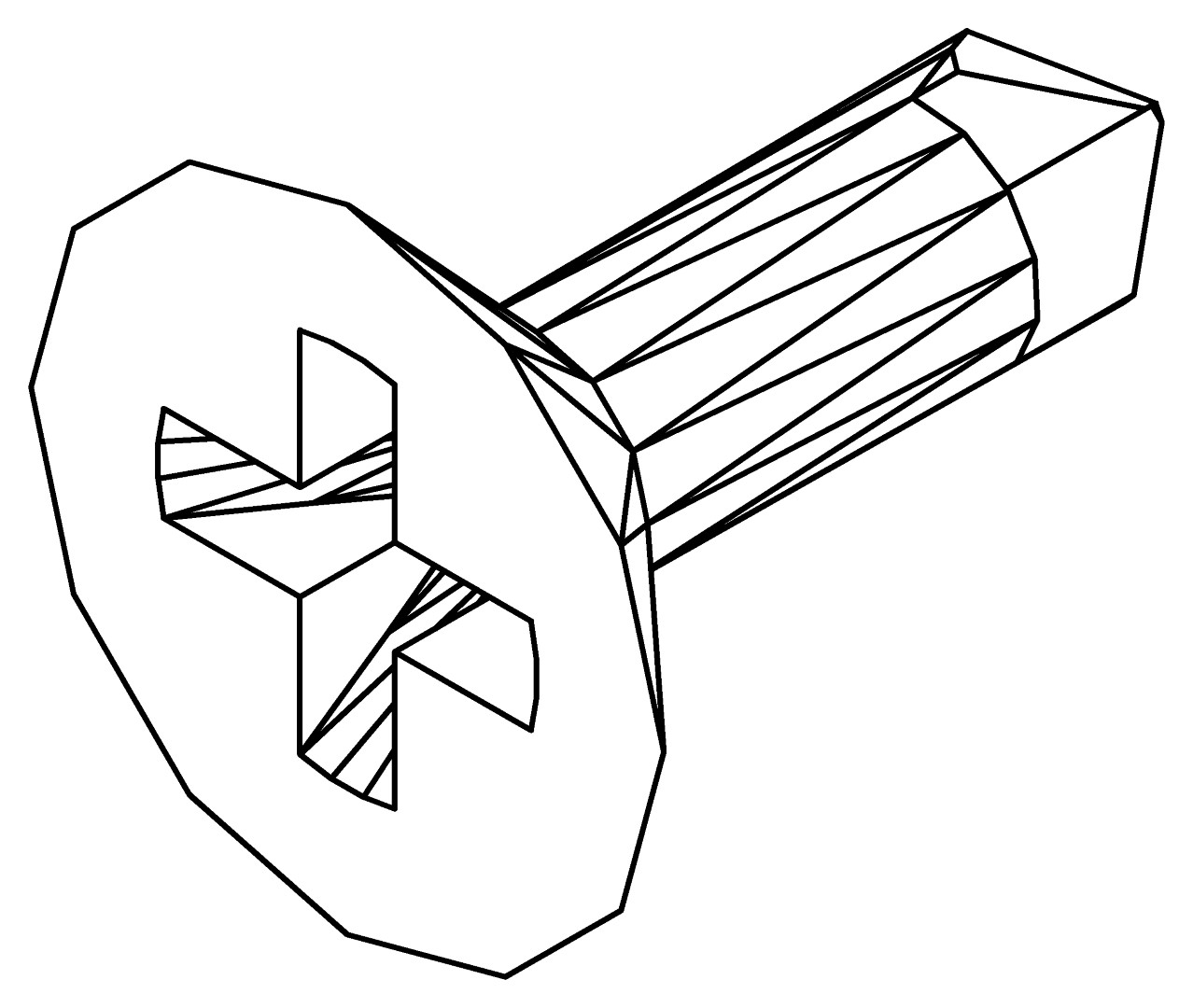 VA Schraube 4.2 x 13,T10 - senkkopf selbstschneide, Farbe: Schwarz