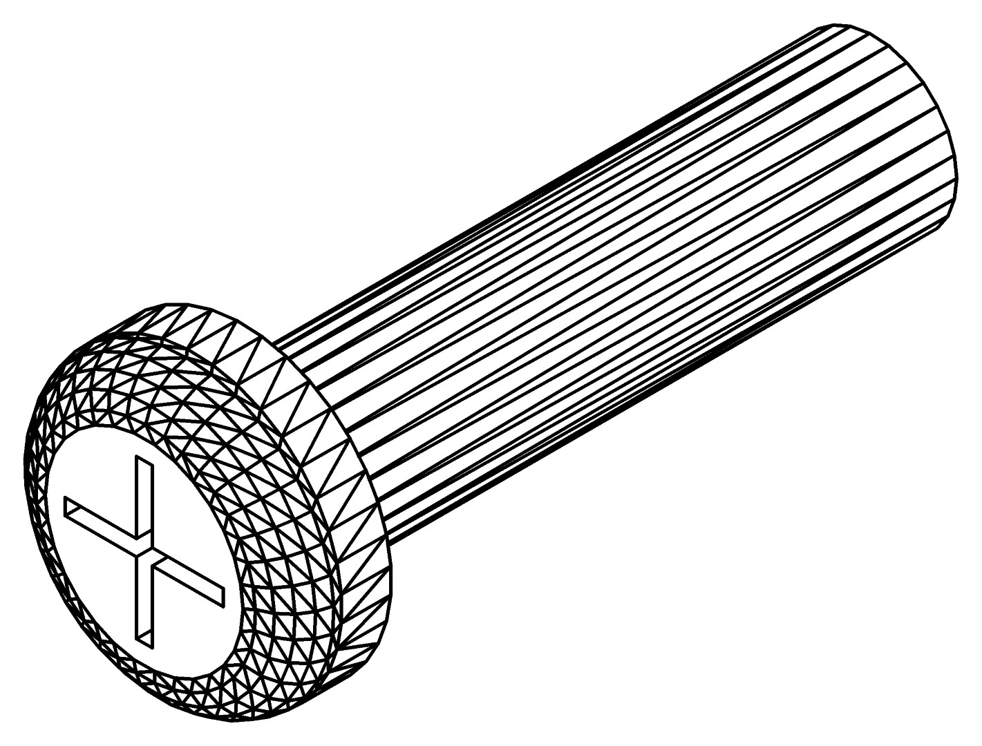 Türrollenschraube M6x23, 6046, LM6x23, , Farbe: Blank