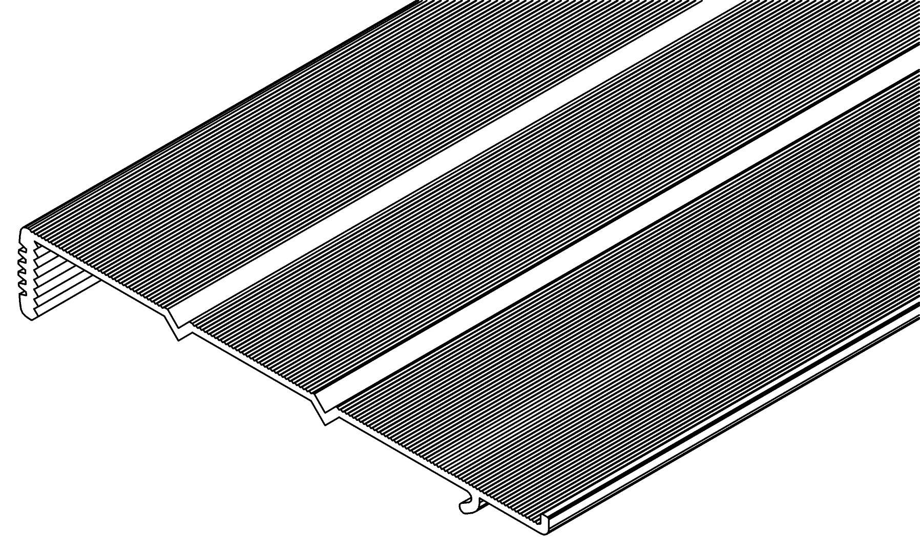 Aluminium-Regalboden, 3529, L786, , Farbe: Blank