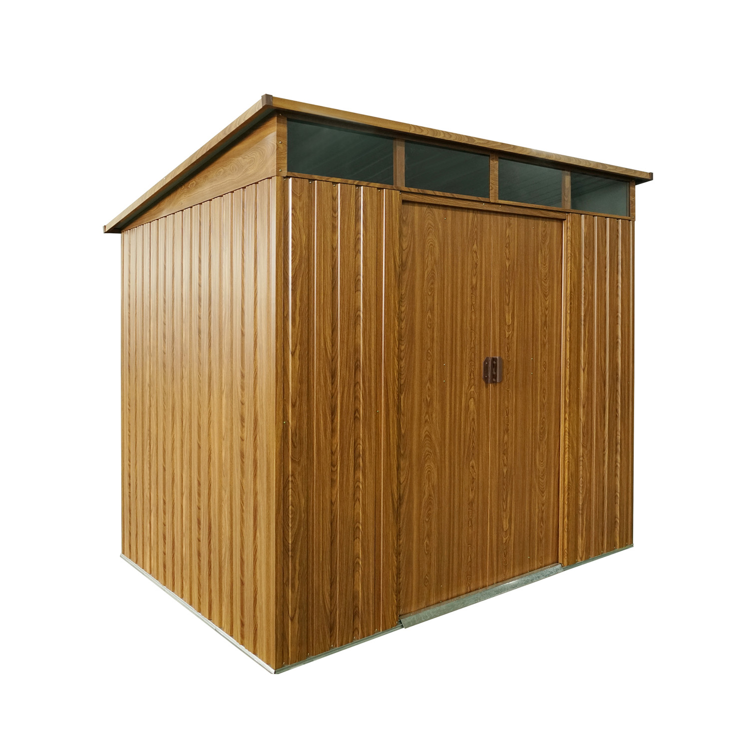 Gerätehaus Lübeck  86, Farbe: Holzoptik Klassik/Nuss