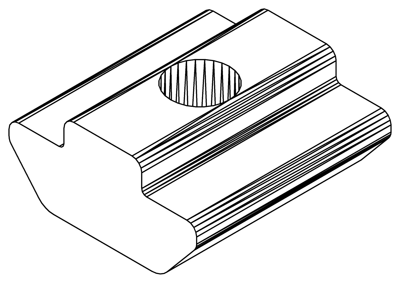 Nutenstein M6, 9405, L20, , Farbe: Blank