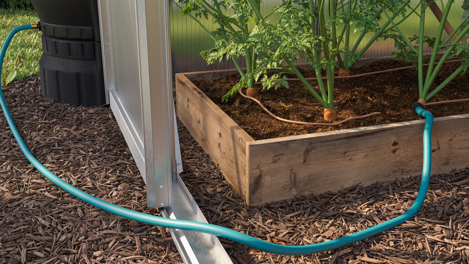 Gewächshaus-Set Mardi 11500, verglast mit: Hohlkammerplatten (HKP)