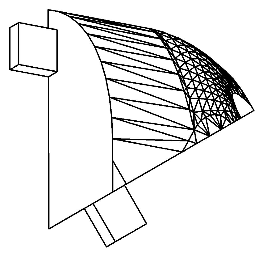 Eckplastik, l., 2280, L, grey, Farbe: Lichtgrau