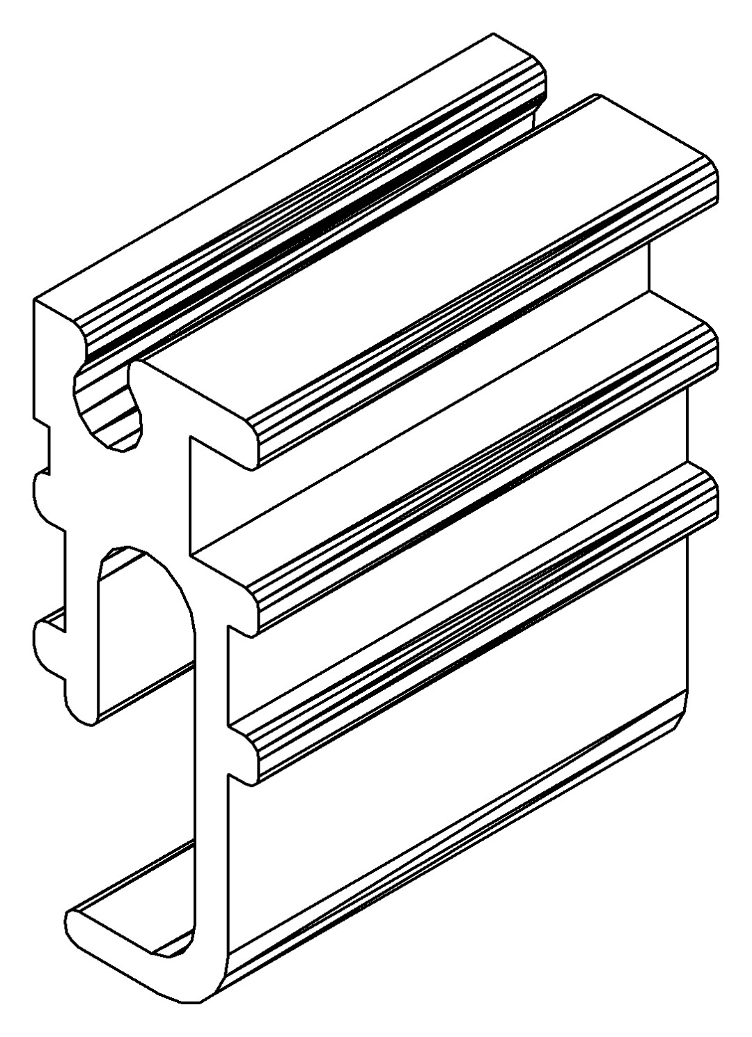 Türgleiter, 2214, L20, black, Farbe: Schwarz
