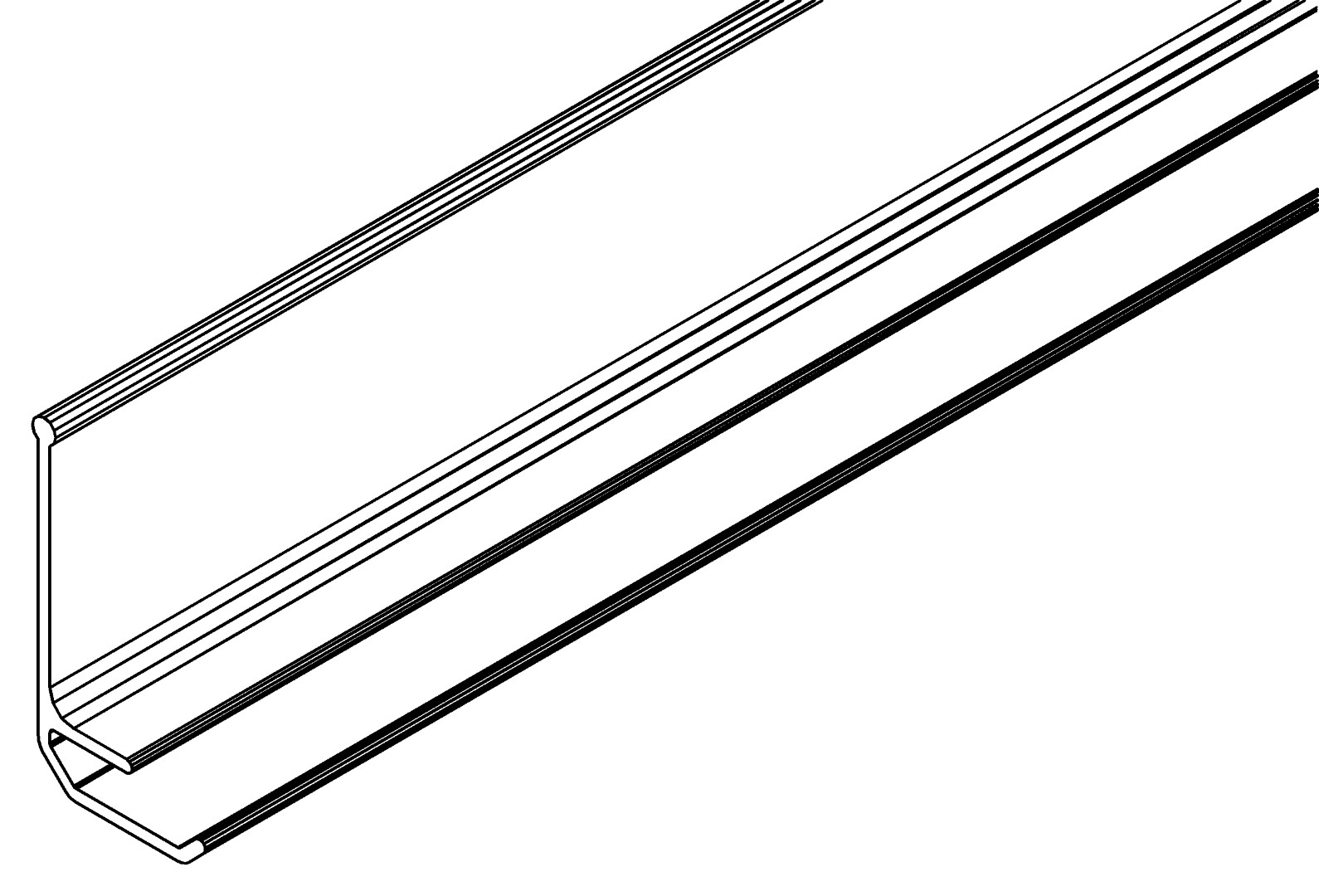 Abstandhalter, 6075, L587, white, RAL 9003, Farbe: Weiß pulverbeschichtet