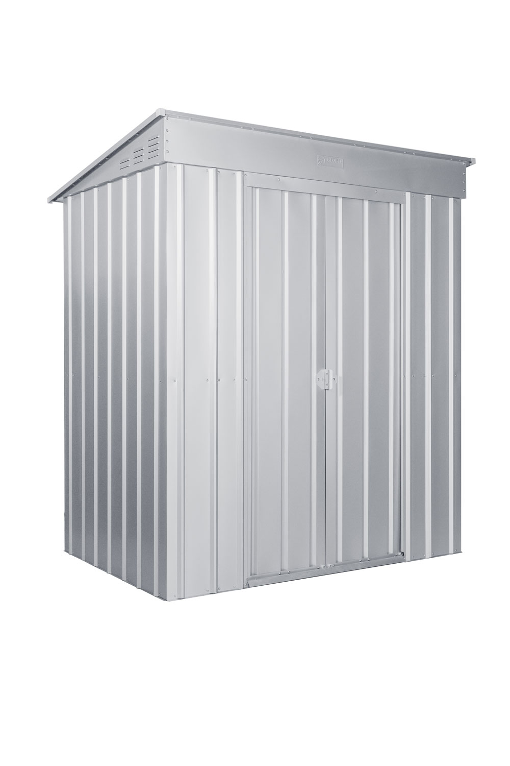 Pultdach Skillion 64, Farbe: Silber Metallic