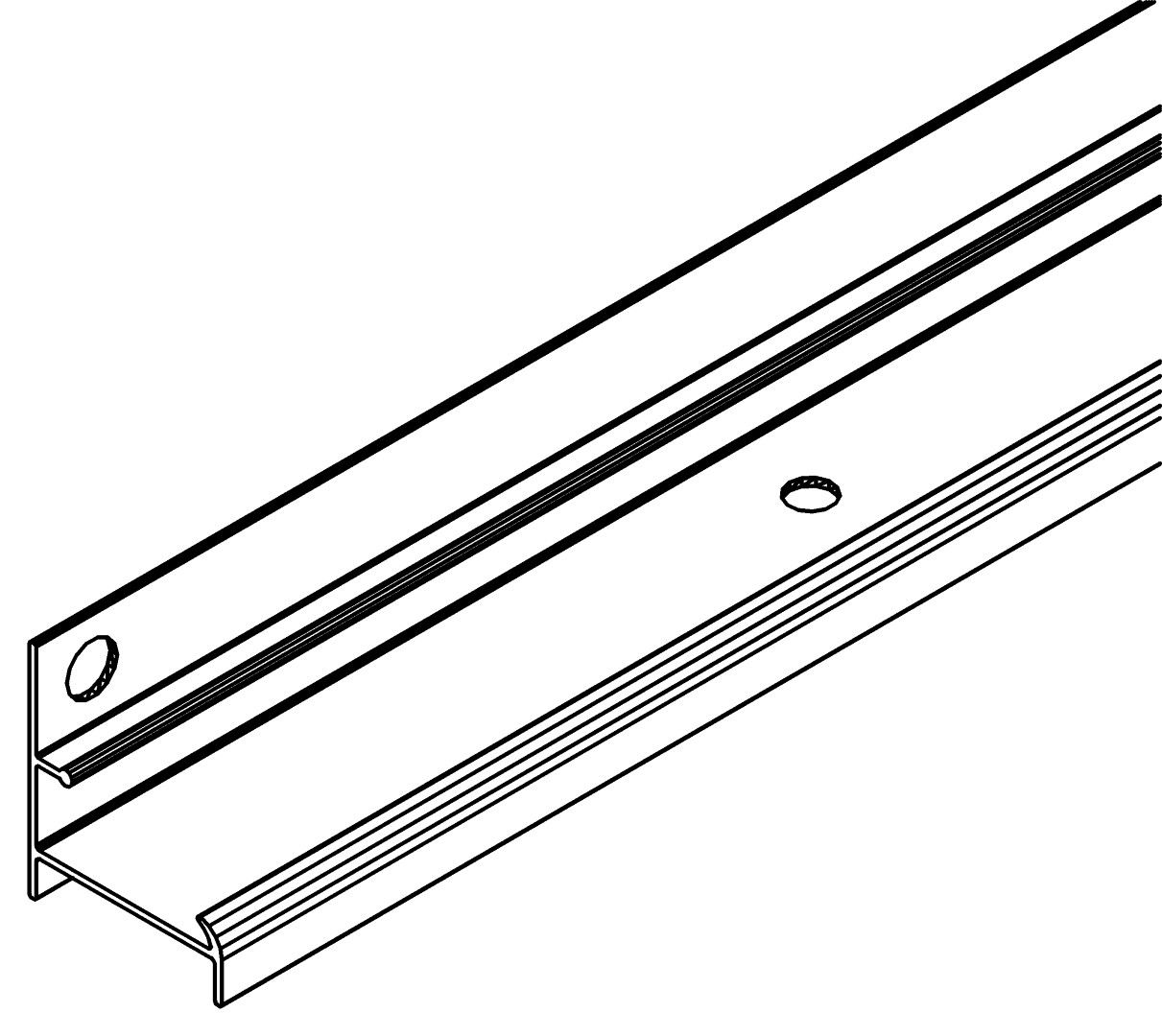 Wandprofil, senkrecht, 4248, L2138,5, , Farbe: Blank