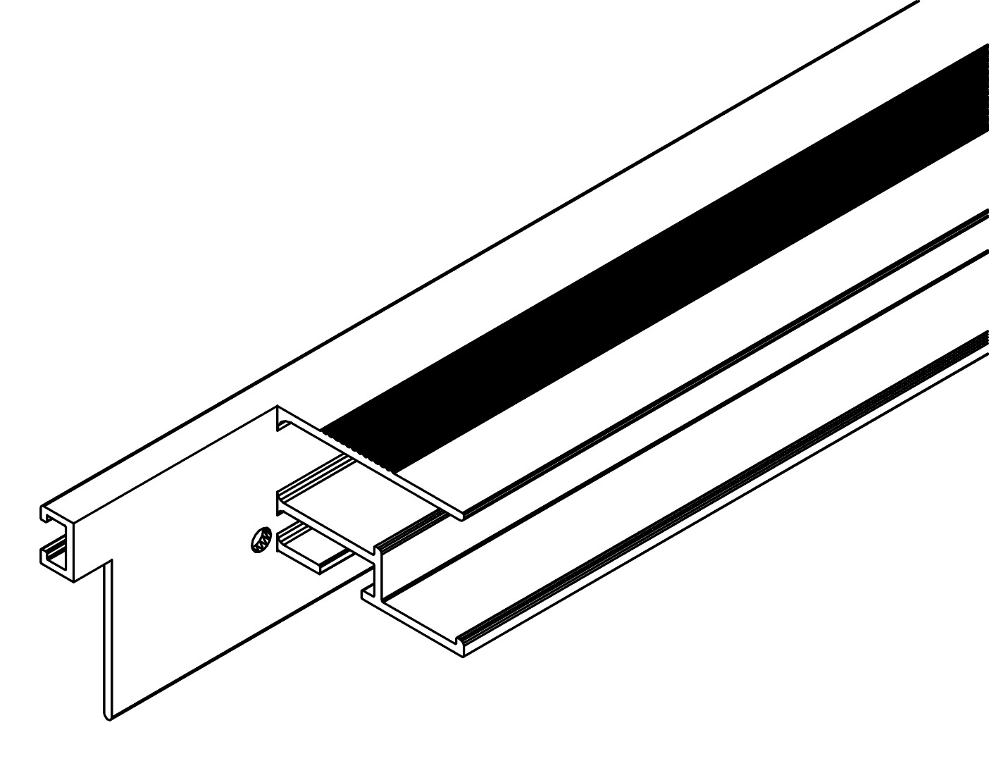 Fensterprofil, seite, 7192, L878, , Farbe: Blank
