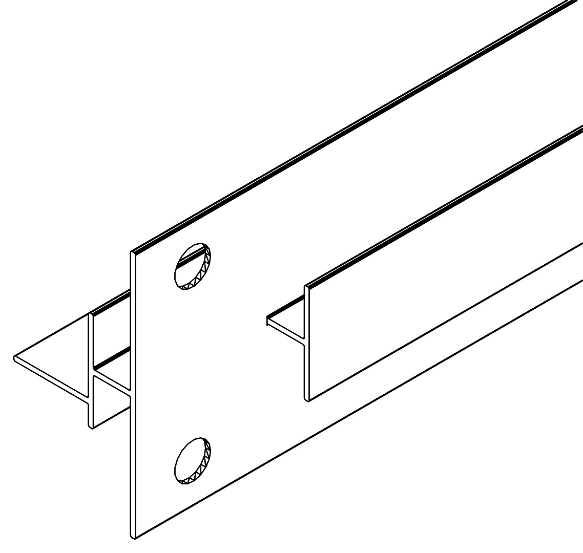 Türführung Mitte, 3518, L786, , Farbe: Blank