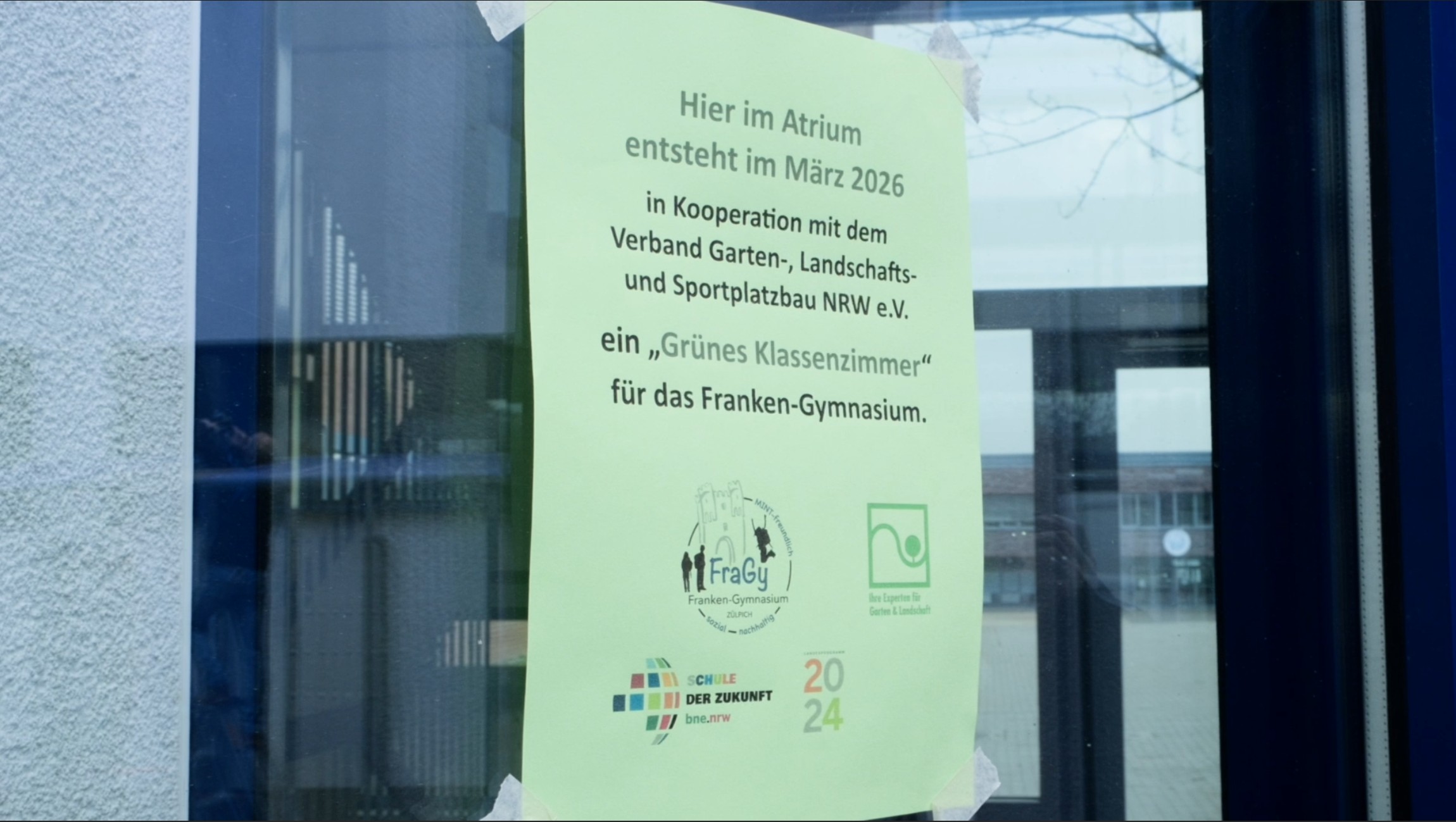 VGL NRW Galabau Projekt-Schulbeet im Franken Gymnasium im März 2026, Anlage eines Schulgartens