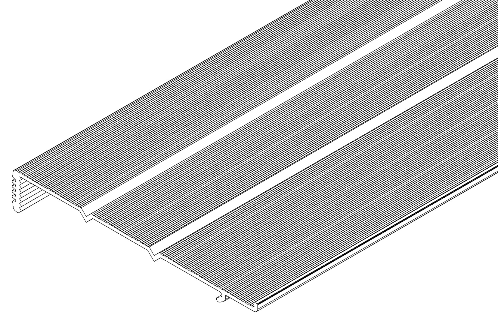 Aluminium-Regalboden, 9500, L1215, black, Pantone-, Farbe: Schwarz