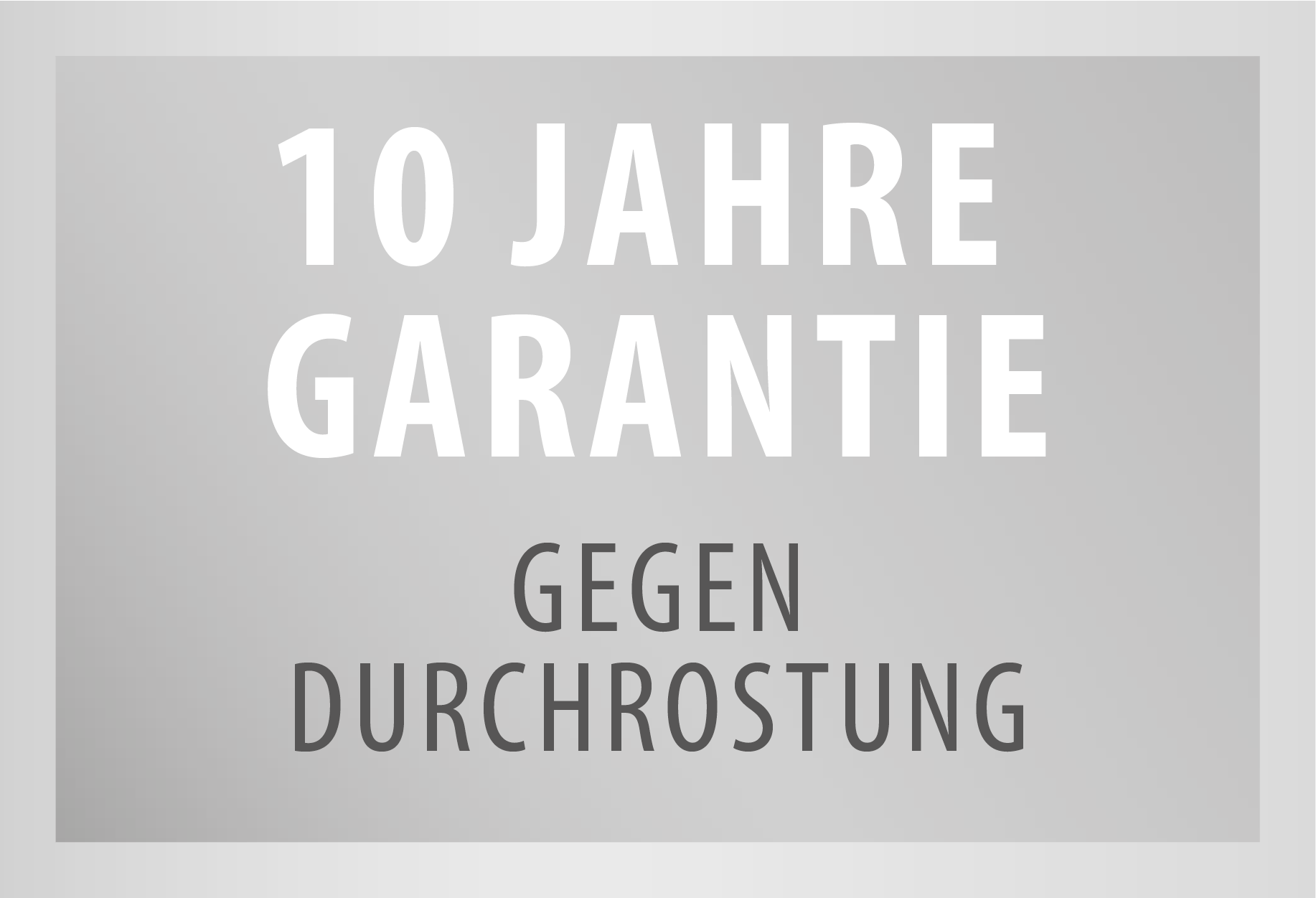 eph Garantiesiegel mit Aufschrift: 10 Jahre Garantie  gegen Durchrostung