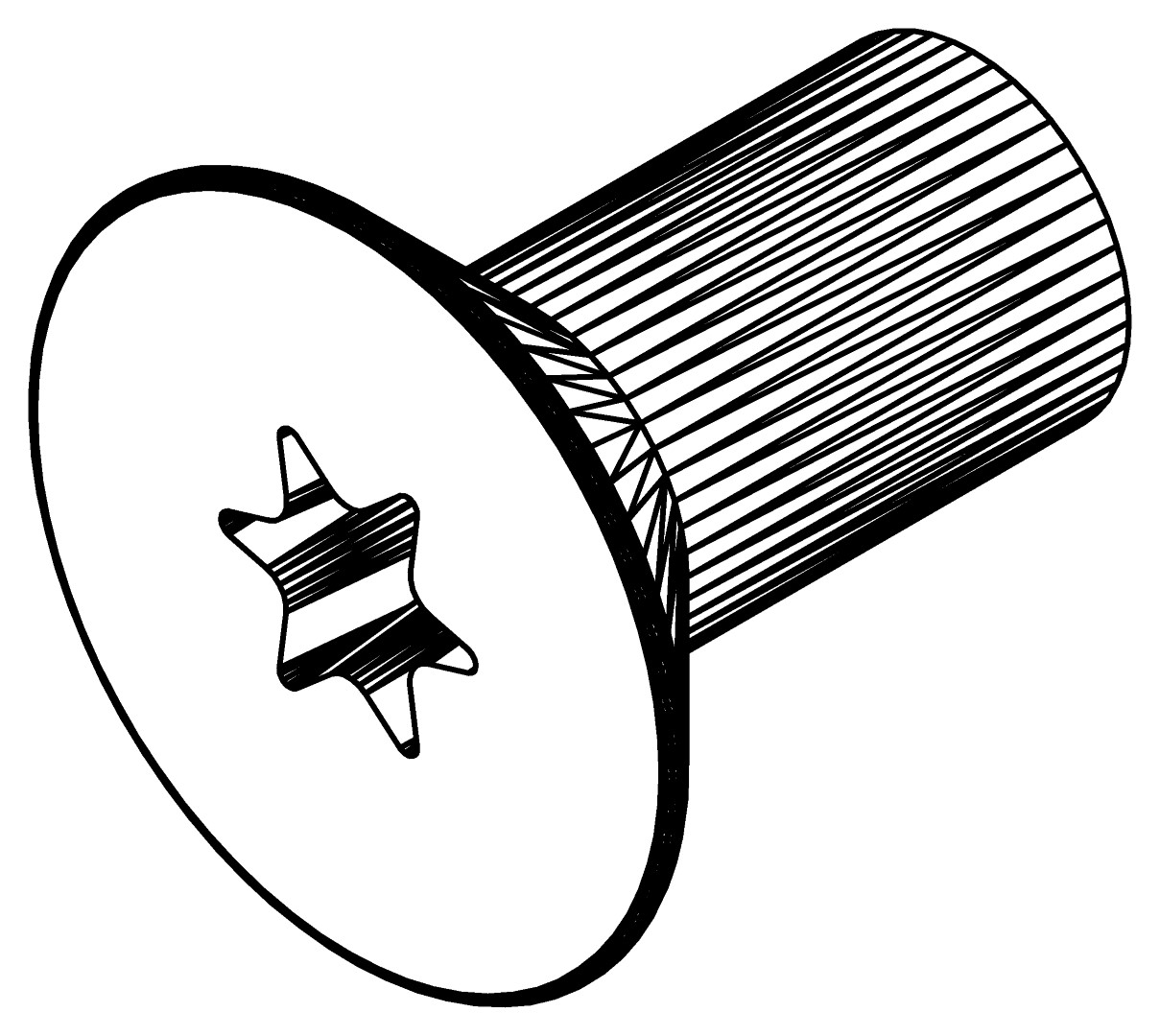 M6 x 12 VA - senkkopf, 7496, LM6x12, , Farbe: Blank