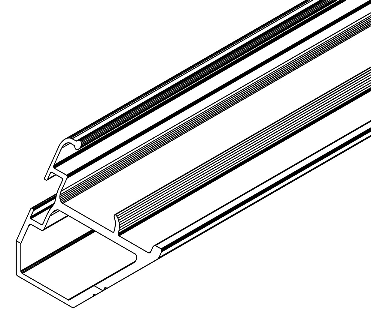Türpfosten-L, 2078, L1962, black, Pantone-426C, Farbe: Schwarz