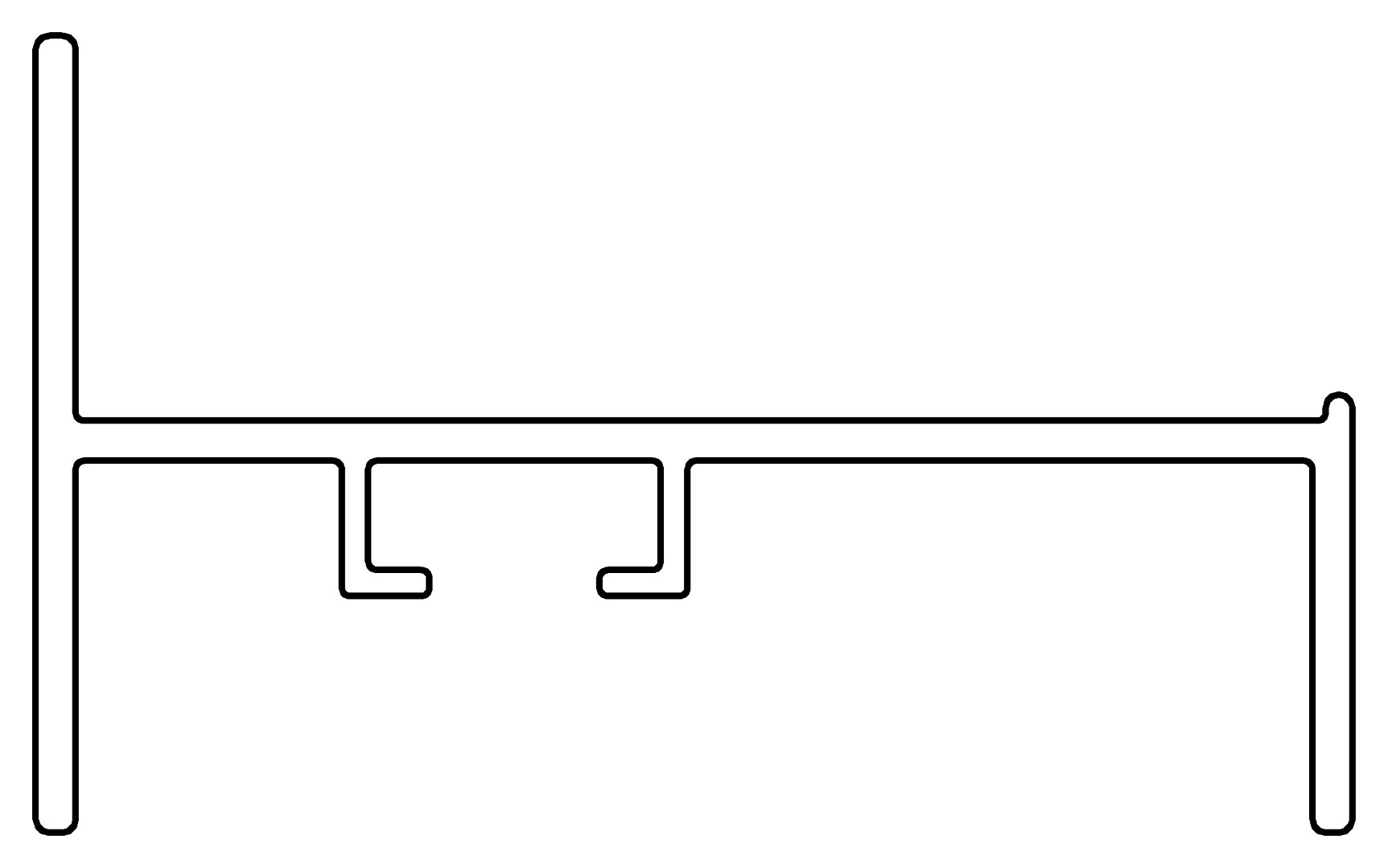 Türabschluss o/u, 7145, L711, , Farbe: Blank