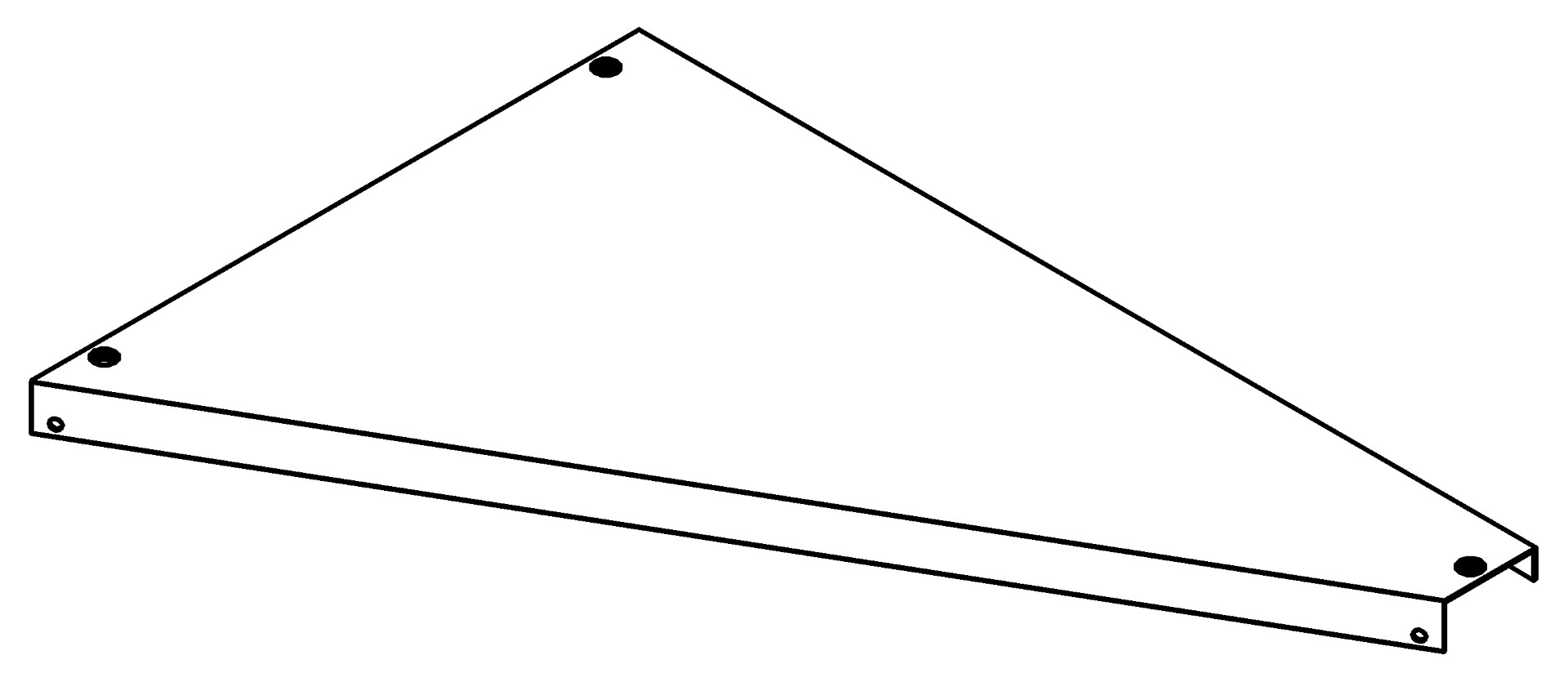 Tischplatte, links, 9514, L500, , Farbe: Blank