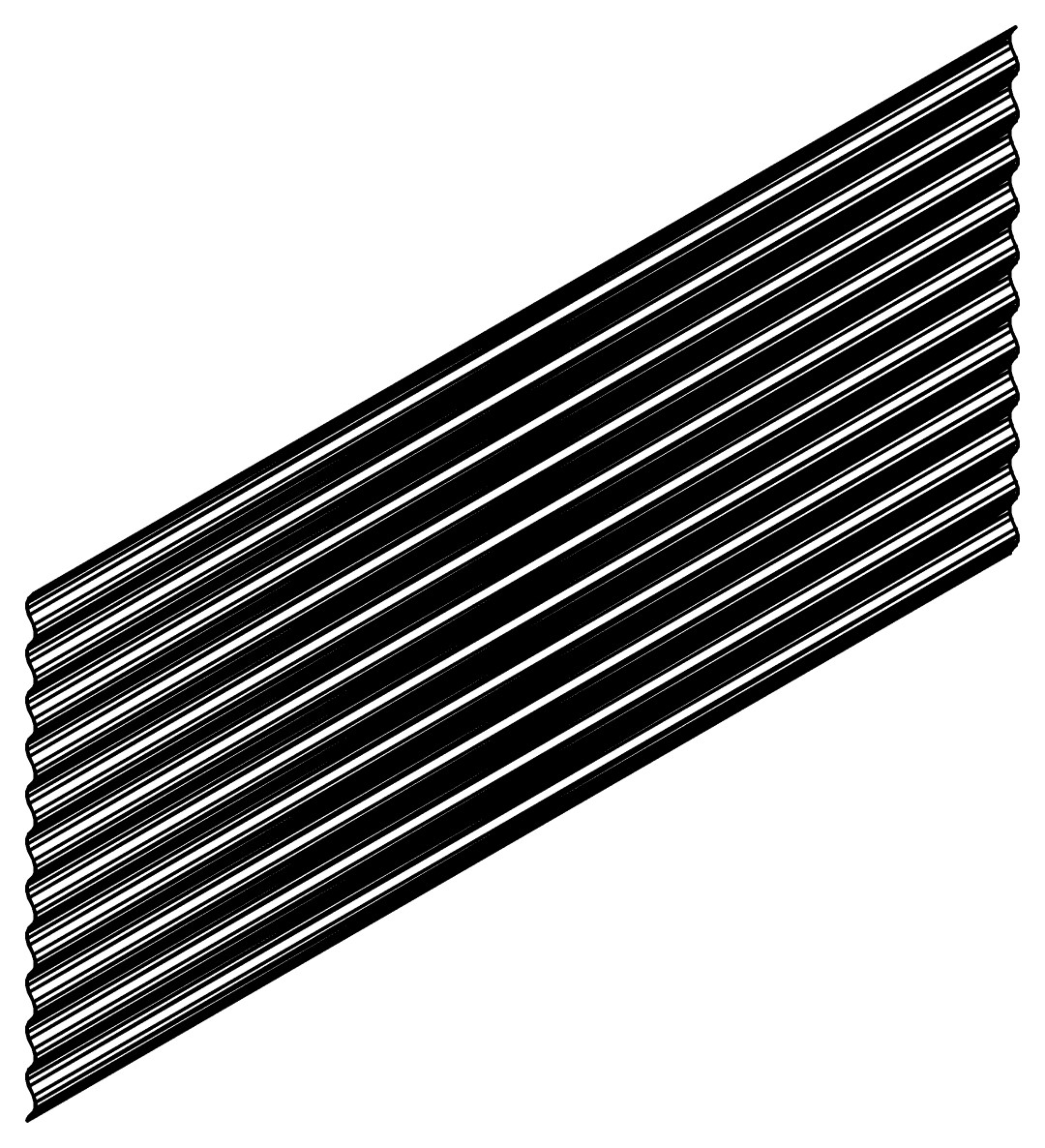 Seitenpaneel 858, lang, links, 3245, L1835, , Farbe: Blank