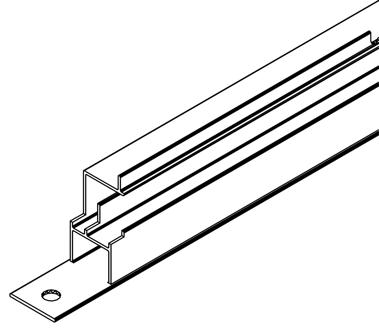 Dachfensterschwelle, 7410, L649, white, RAL 9003, Farbe: Weiß pulverbeschichtet