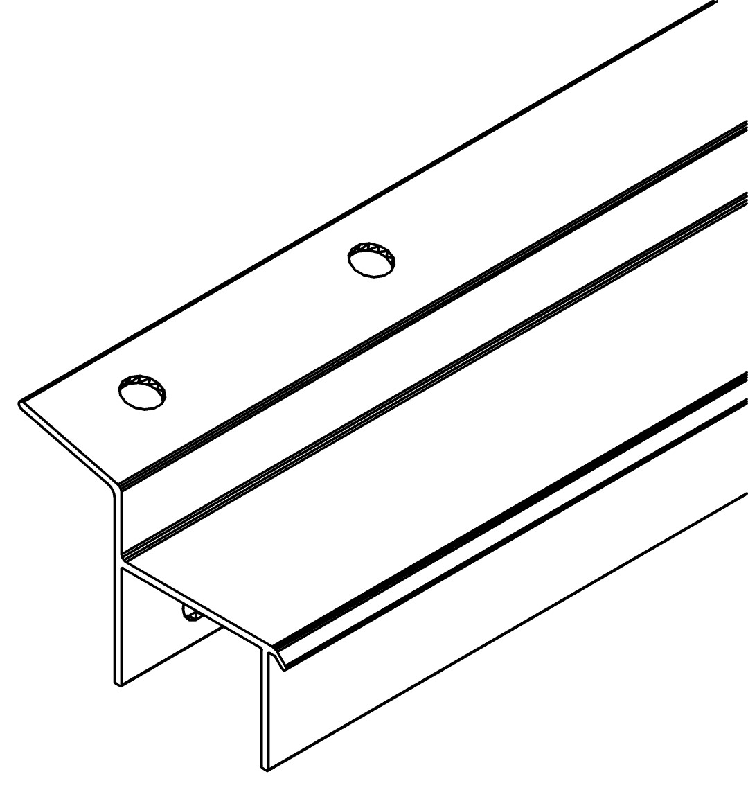 Traufenprofile, 4, 4226, L2484, , Farbe: Blank