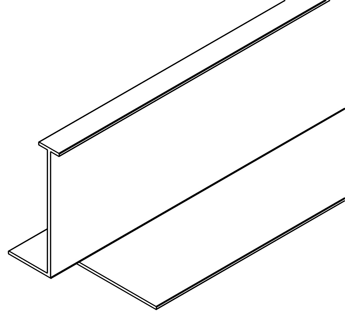 Fensterprofil, seite, 7456, L908, black, Pantone-4, Farbe: Schwarz