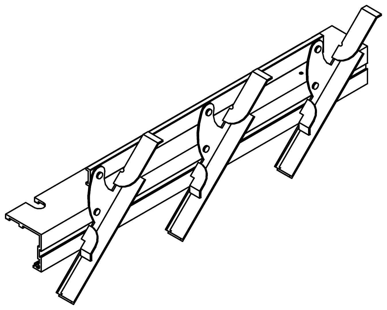 Seitenprofil ohne Arm, 4203, L266, , Farbe: Blank