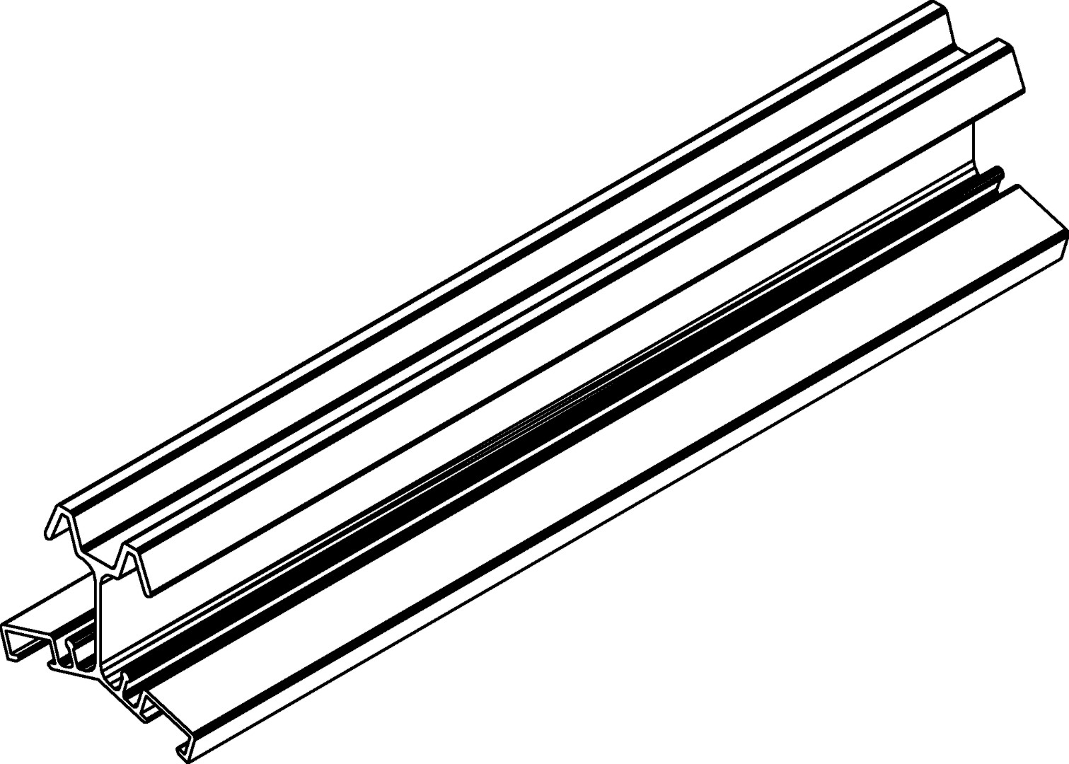 Dacheckprofil, 6011, L2020, , Farbe: Blank