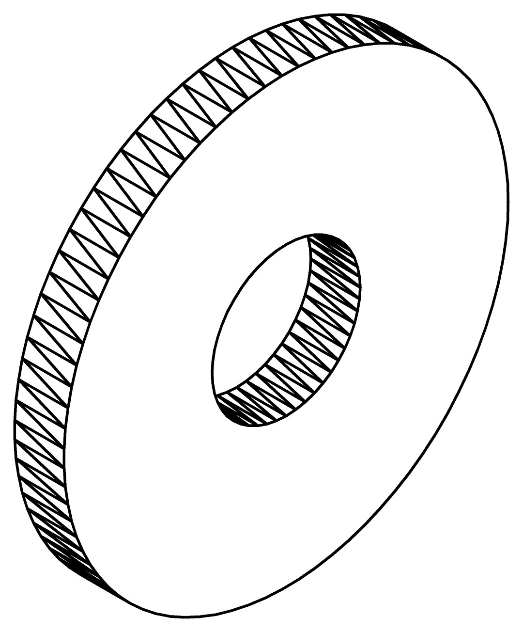 Unterlegscheibe 18/6, 2527, L18, , Farbe: Blank