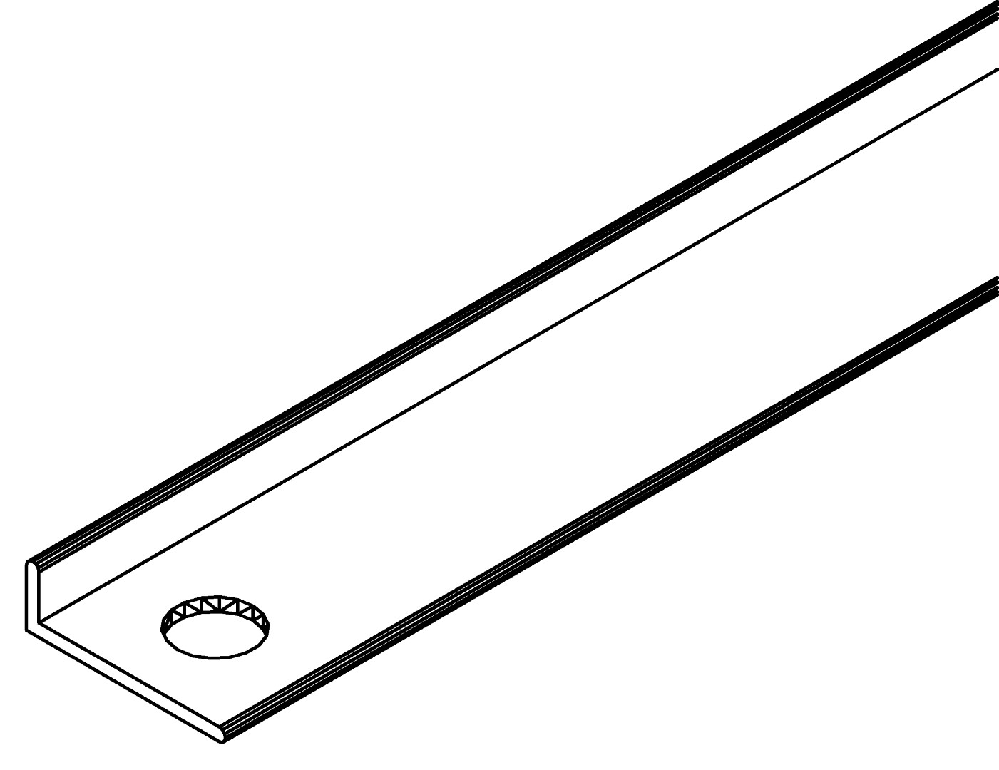 Diagonale, 1280, L1362,5, green, Pantone-560C, Farbe: Smaragd pulverbeschichtet