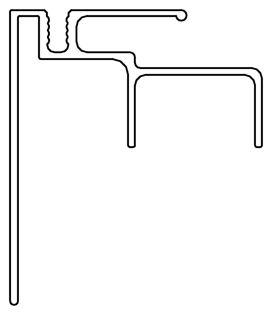 Dachfensterschwelle, 7462, L1218, black, Pantone-4, Farbe: Schwarz