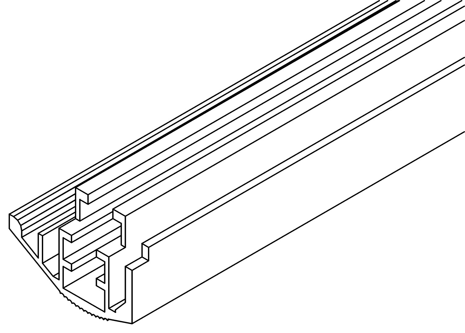 Verglasungsabdeckleiste, 7471, L461, black, Panton, Farbe: Schwarz