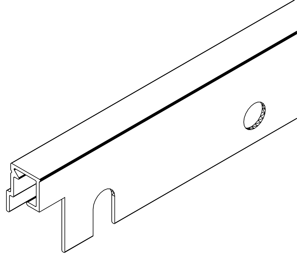 Abschlussprofil vorne, 3509, L806, , Farbe: Blank
