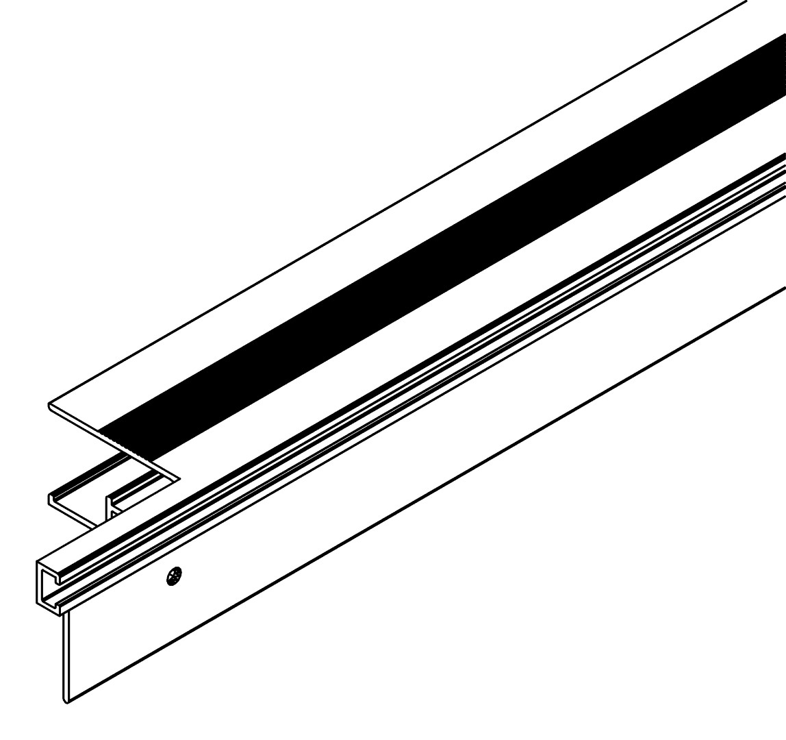Fensterprofil, seite, 7191, L878, , Farbe: Blank