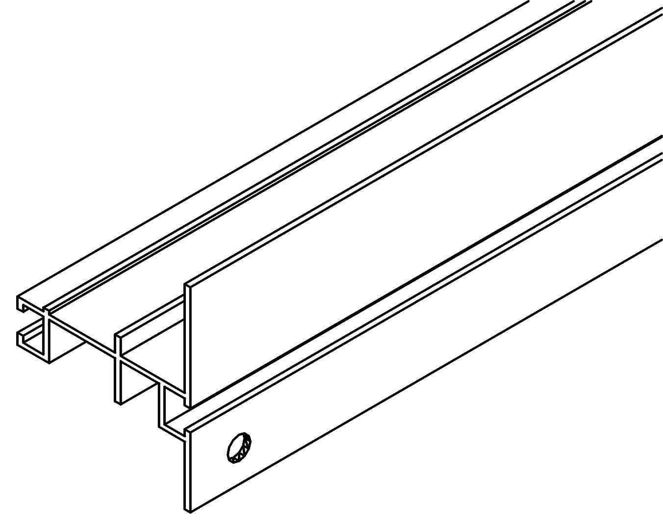 Traufenzwischenprofil R, 7320, L2547, black, Panto, Farbe: Schwarz